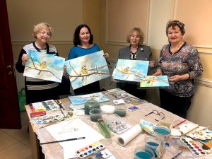 Watercolor Mondays with me in the public association 